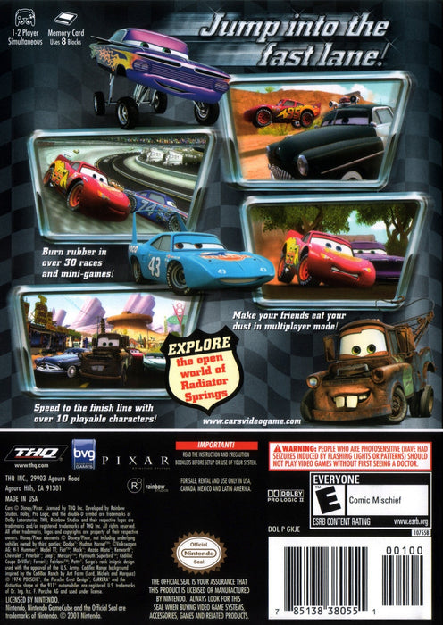 Disney Pixar Cars – GameCube (GC) - for just $12.99! 