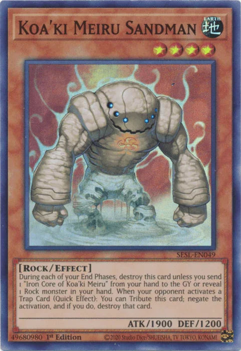 Koa'ki Meiru Sandman [SESL-EN049] Super Rare - for just $0.15! 