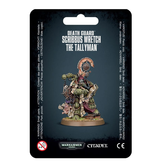 Warhammer 40K: Death Guard - Scribbus Wretch, the Tallyman - for just $35! 