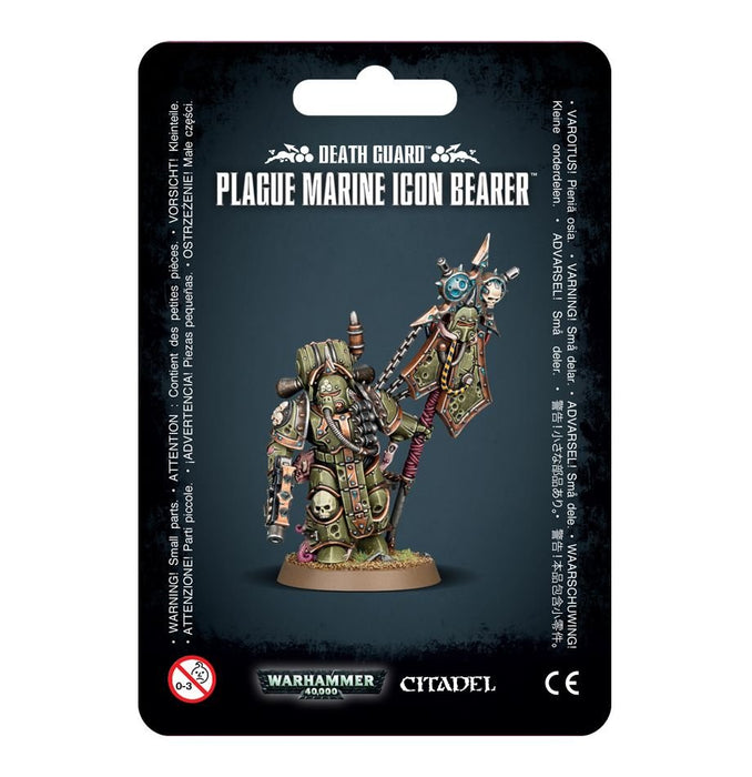 Warhammer 40K: Chaos Space Marines - Plague Marine Icon Bearer - for just $35! 