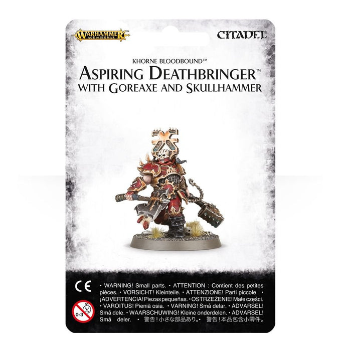 Warhammer: Blades of Khorne - Aspiring Deathbringer with Goreaxe and Skullhammer - for just $35! 