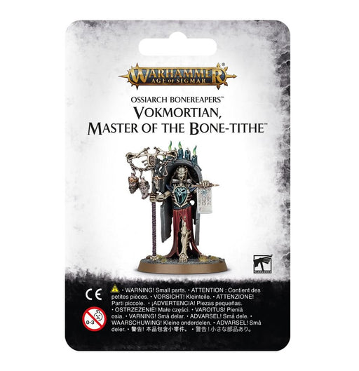 Warhammer: Ossiarch Bonereapers - Vokmortian, Master of the Bone-tithe - for just $30! 