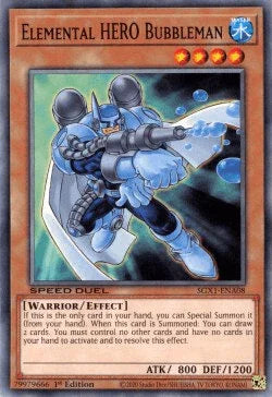Elemental HERO Bubbleman [SGX1-ENA08] Common - for just $0.10! 