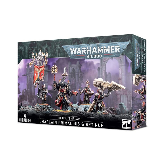 Warhammer 40K: Black Templars - Chaplain Grimaldus & Retinue - for just $60! 