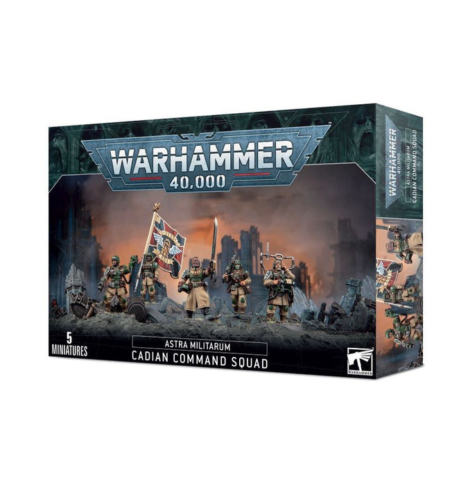 Warhammer 40k Astra Militarum Cadian Command Squad - for just $47.99! 