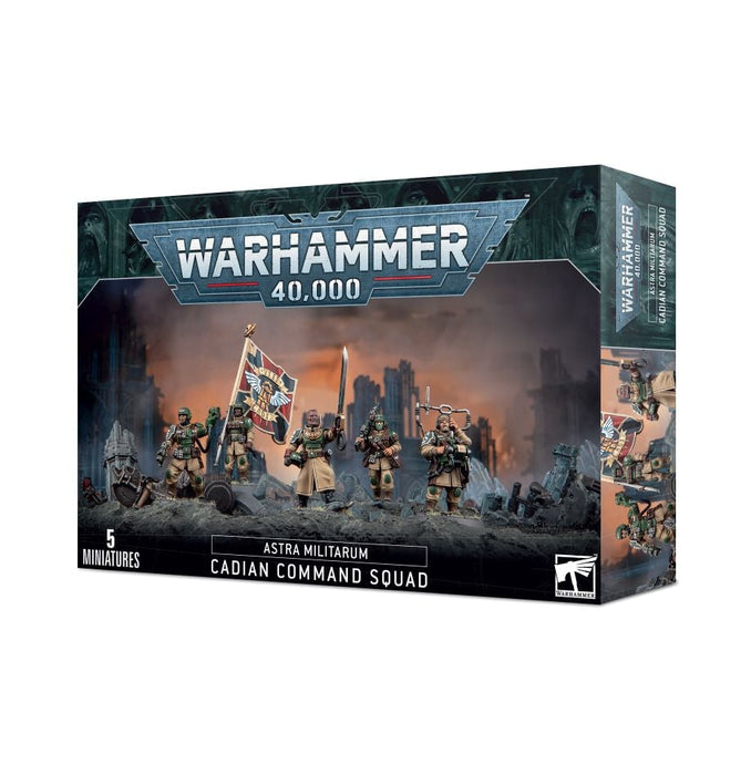 Warhammer 40K: Astra Militarum - Cadian Command Squad - for just $48! 