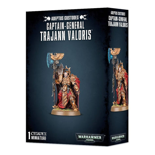 Warhammer 40K: Adeptus Custodes - Captain-General Trajann Valoris - Premium Miniatures - Just $45! Shop now at Retro Gaming of Denver