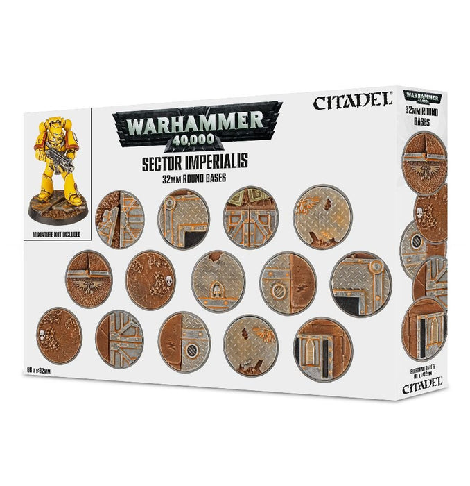 Warhammer 40K: Sector Imperialis - 32mm Round Bases - for just $43.50! 