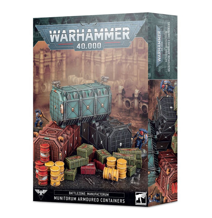 Warhammer 40K: Battlezone - Manufactorum Munitorum Armoured Containers - for just $65! 