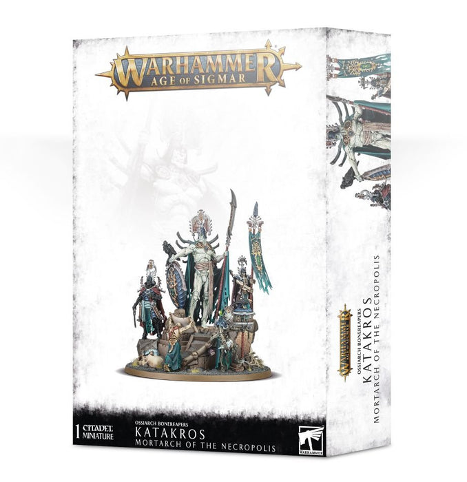 Warhammer: Ossiarch Bonereapers - Katakros, Mortarch of the Necropolis - for just $115! 