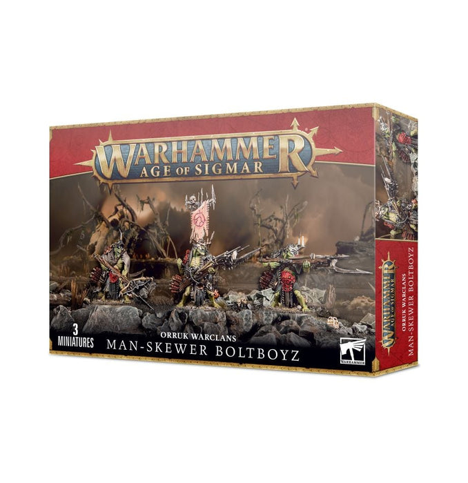 Warhammer: Age of Sigmar - Orruk Warclans - Man-Skewer Boltboyz - for just $46.75! 