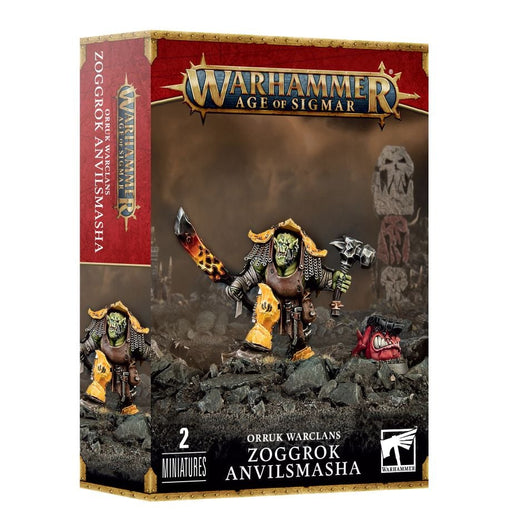 Age of Sigmar: Zoggrok Anvilsmasha - Orruk Warclans Character - for just $44.99! 