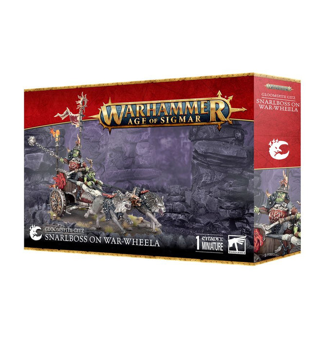 Warhammer Age of Sigmar: Gloomspite Gitz - Snarlboss on War-Wheela - for just $99.99! 