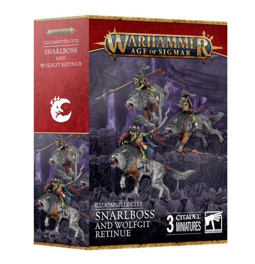 Age of Sigmar: Gloomspite Gitz - Snarlboss and Wolfgit Retinue - for just $41.99! 