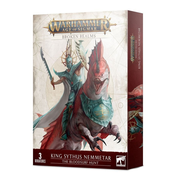 Warhammer: Broken Realms - Idoneth Deepkin King Sythus Nemmetar – The Bloodsurf Hunt - for just $90! 