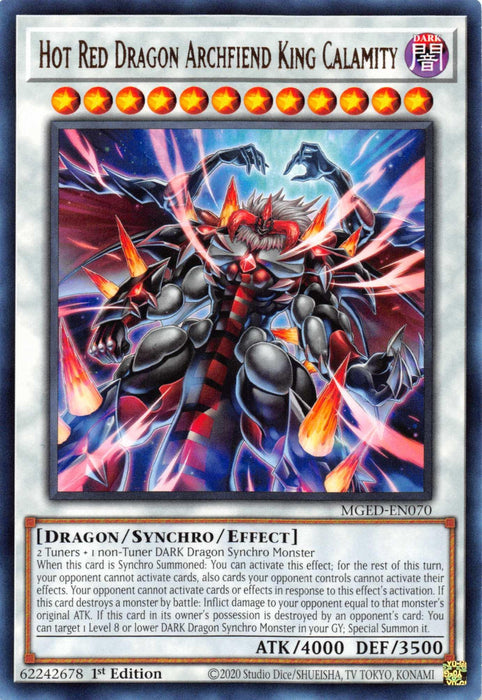 Hot Red Dragon Archfiend King Calamity [MGED-EN070] Rare - for just $0.10! 
