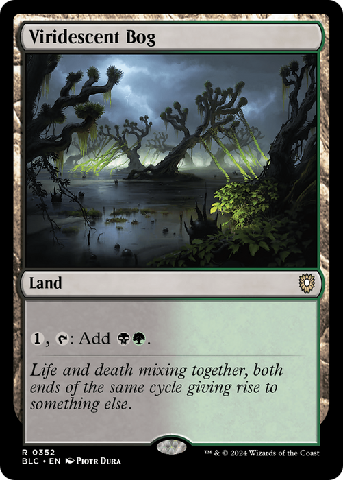 Viridescent Bog (BLC-352) - Bloomburrow Commander - for just $0.09! 