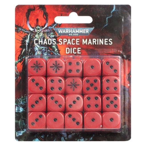 Warhammer 40K: Chaos Space Marines - Dice Set - Premium Miniatures - Just $38! Shop now at Retro Gaming of Denver