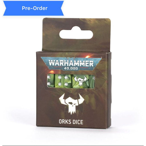 Warhammer 40K: Ork - Dice Set - Premium Miniatures - Just $32! Shop now at Retro Gaming of Denver