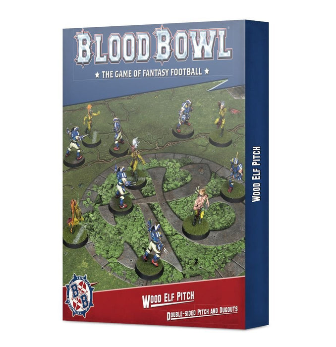 Blood Bowl: Wood Elf Double-sided Pitch and Dugouts Set - for just $50! 