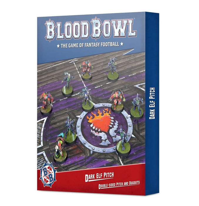 Blood Bowl: Dark Elf - Double-sided Pitch and Dugouts Set - for just $50! 