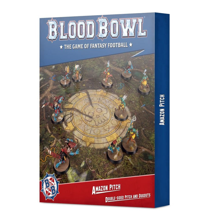Blood Bowl: Amazon Pitch – Double-sided Pitch and Dugouts Set - for just $55! 