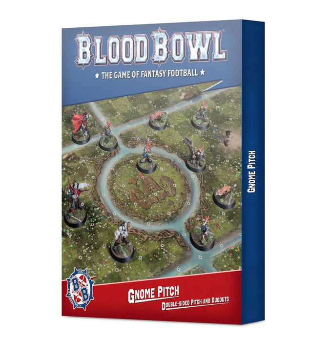 Blood Bowl: Gnome Pitch – Double-sided Pitch and Dugouts Set - for just $58! 