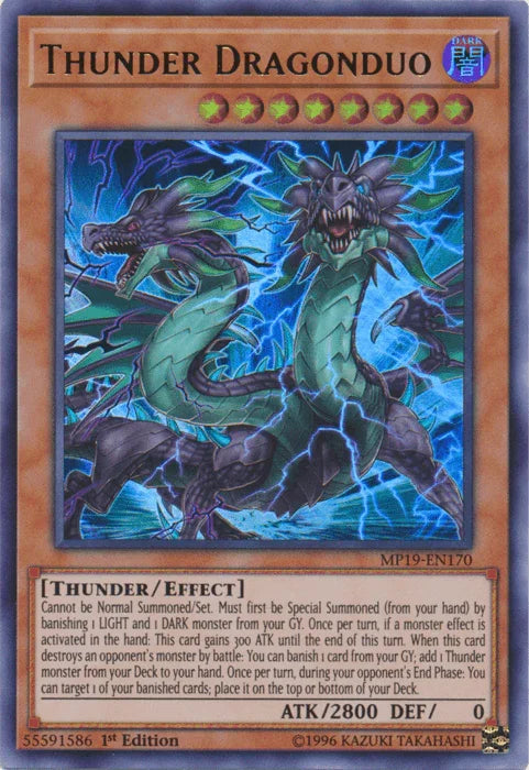 Thunder Dragonduo [MP19-EN170] Ultra Rare - for just $0.10! 