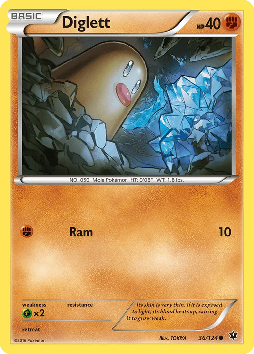 Diglett (36/124) [XY: Fates Collide] - for just $0.10! 