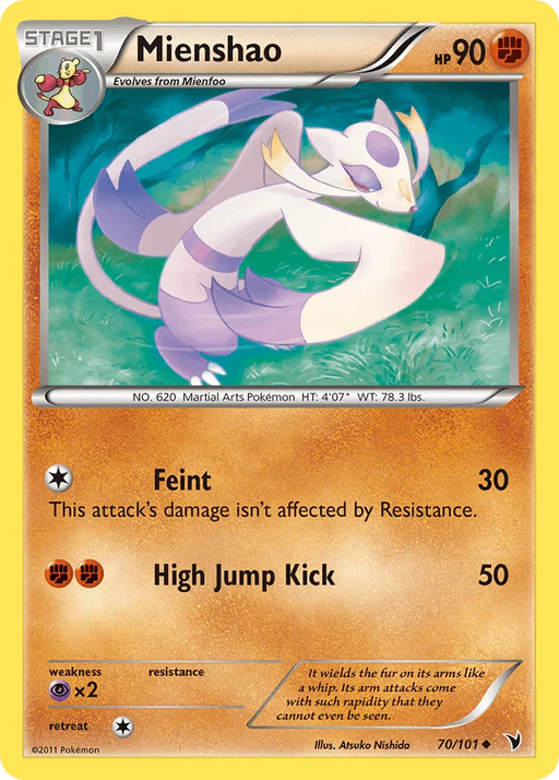 Mienshao (70/101) [Black & White: Noble Victories] - for just $0.20! 