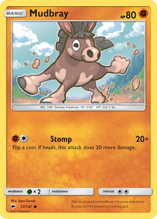 Mudbray (77/147) [Sun & Moon: Burning Shadows] - for just $0.10! 