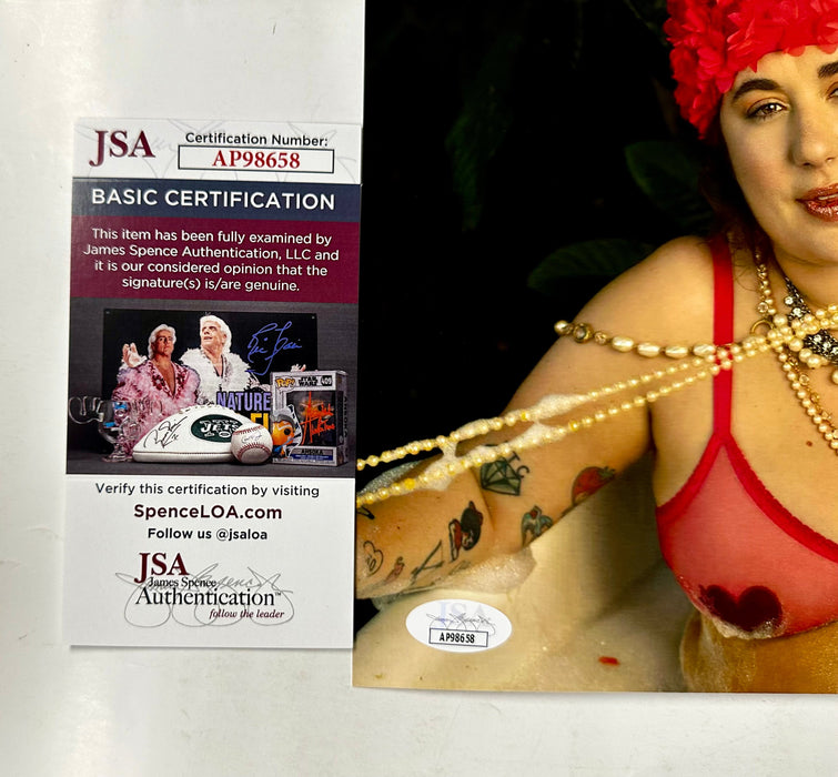 Comedian Liza Treyger Signed Law & Order SVU Podcast 8x10 Photo With JSA COA - for just $50! 