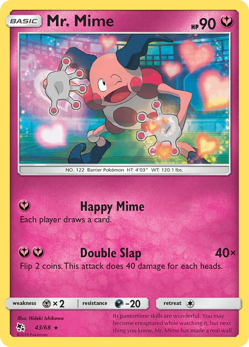 Mr. Mime (43/68) [Sun & Moon: Hidden Fates] - for just $0.10! 