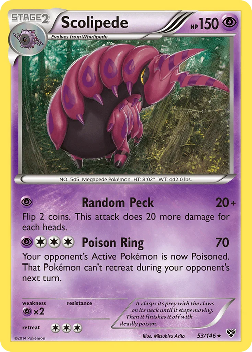 Scolipede (53/146) [XY: Base Set] - for just $0.20! 