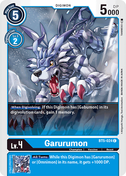 Garurumon [BT5-024] [Battle of Omni] - Just $0.09! Shop now at Retro Gaming of Denver