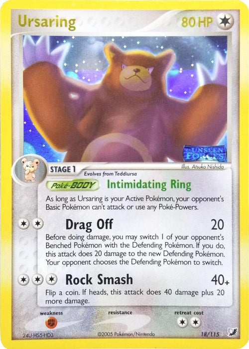 Ursaring (18/115) (Stamped) [EX: Unseen Forces] - for just $14.15! 