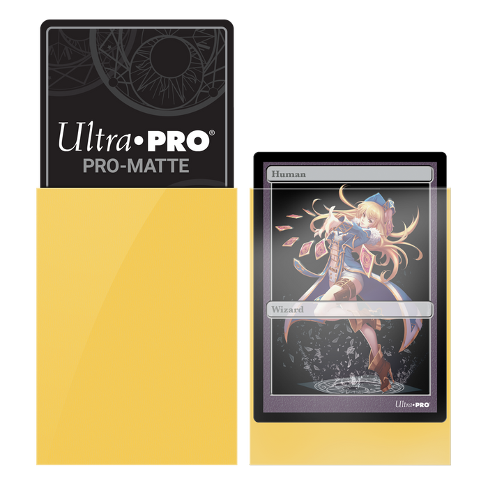 Ultra PRO: Small 60ct Sleeves - PRO-Matte (Yellow) - Just $0! Shop now at Retro Gaming of Denver