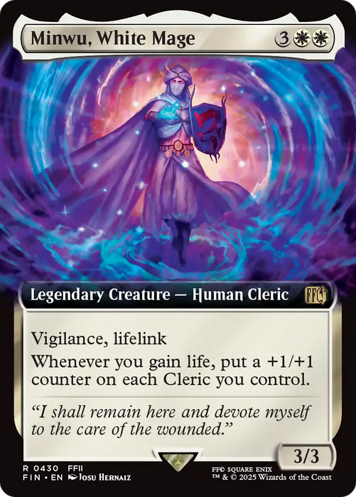 Minwu, White Mage (FIN-430) - FINAL FANTASY: (Extended Art) Foil - for just $2.40! 