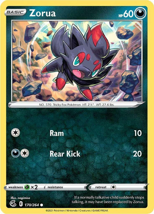 Zorua (170/264) [Sword & Shield: Fusion Strike] - for just $0.10! 