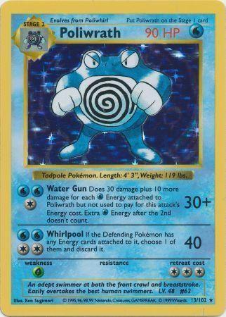 Poliwrath (13/102) [Base Set Shadowless Unlimited] - for just $64! 