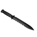 Serrated Spine Poly Training Knife with 8.5 Inch Drop Point Blade and Leather Wrapped Textured Handle Prop - for just $28! 