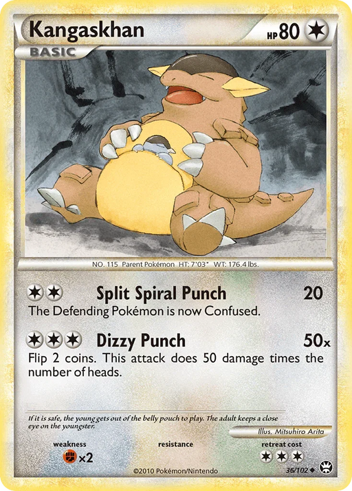Kangaskhan (36/102) [HeartGold & SoulSilver: Triumphant] - for just $0.30! 