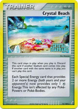 Crystal Beach (75/100) (Stamped) [EX: Crystal Guardians] - for just $3.05! 