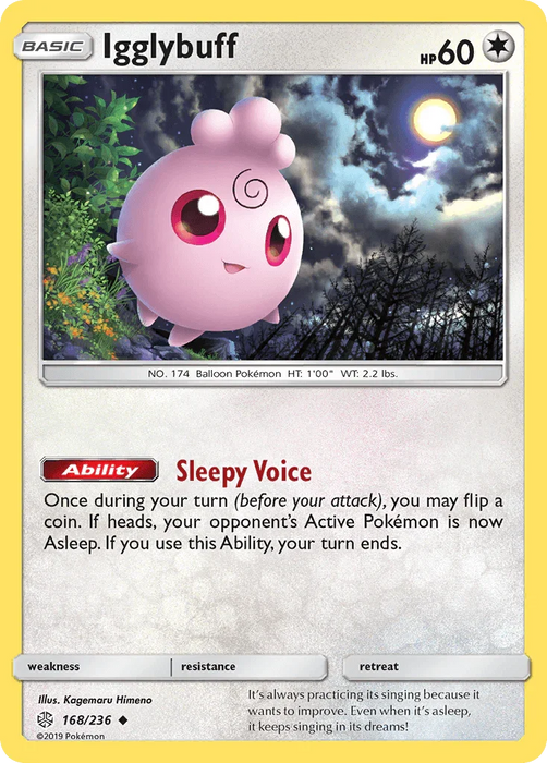 Igglybuff (168/236) [Sun & Moon: Cosmic Eclipse] - for just $1.50! 