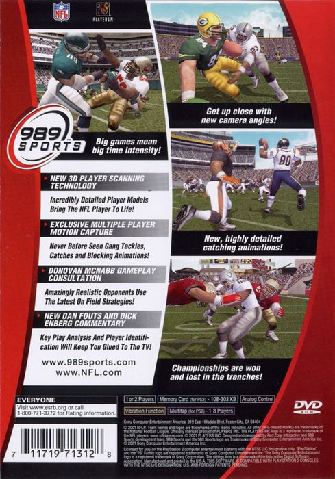 NFL GameDay 2002 – PlayStation 2 (PS2) - for just $2.99! 