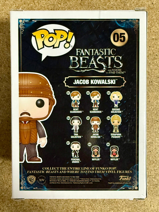 Dan Fogler Signed Fantastic Beasts Jacob Kowalski Funko Pop! #05 With JSA COA - for just $140! 