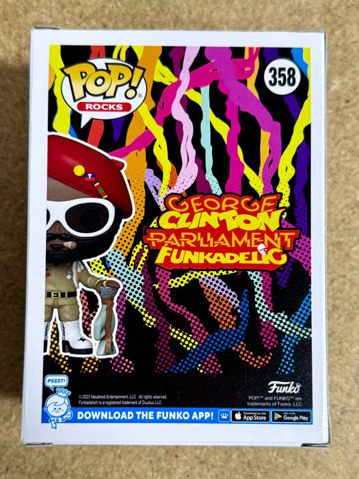 George “Uncle Jam” Clinton Signed Funko Pop! Rocks #358 2023 With JSA COA - for just $175! 