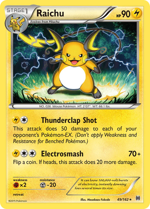 Raichu (49/162) [XY: BREAKthrough] - for just $0.50! 