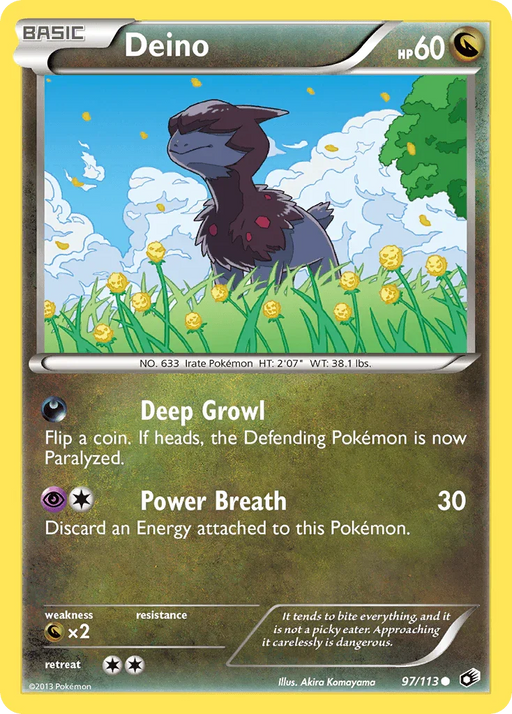 Deino (97/113) [Black & White: Legendary Treasures] - for just $0.15! 