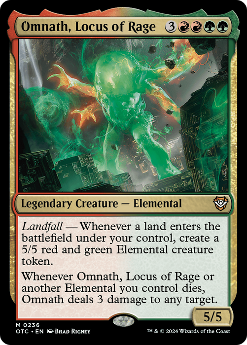 Omnath, Locus of Rage (OTC-236) - Outlaws of Thunder Junction Commander - for just $0.40! 